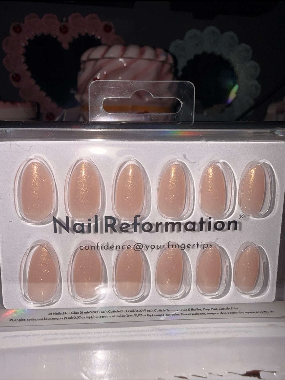 Nail Reformation Shimmery Nude Press-On Nails - 32 Pack